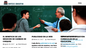 What Sintesis-educativa.com.ar website looked like in 2018 (5 years ago)
