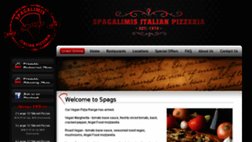 What Spagalimis.co.nz website looked like in 2018 (5 years ago)