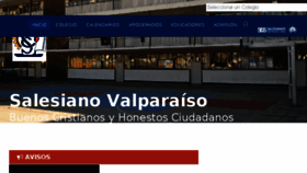 What Salesianovalparaiso.cl website looked like in 2018 (5 years ago)