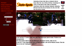 What Skatespots.de website looked like in 2018 (5 years ago)