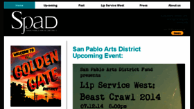 What Sanpabloarts.org website looked like in 2018 (5 years ago)