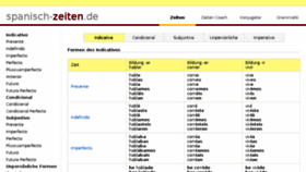 What Spanisch-verbformen.de website looked like in 2018 (5 years ago)