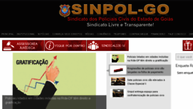 What Sinpolgo.org.br website looked like in 2018 (5 years ago)