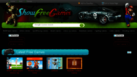 What Showfreegames.com website looked like in 2018 (5 years ago)