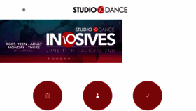 What Studio10dance.com website looked like in 2018 (5 years ago)