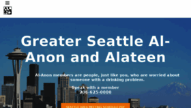 What Seattle-al-anon.org website looked like in 2018 (5 years ago)