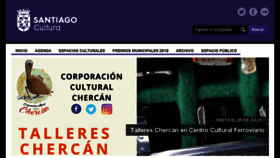 What Santiagocultura.cl website looked like in 2018 (5 years ago)