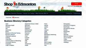 What Shopinedmonton.com website looked like in 2018 (5 years ago)