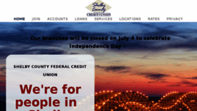 What Shelbycountycu.com website looked like in 2018 (5 years ago)