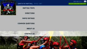 What Santaferafting.com website looked like in 2018 (7 years ago)