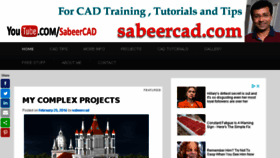 What Sabeercad.com website looked like in 2018 (5 years ago)