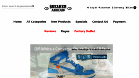 What Sneakerahead.ru website looked like in 2018 (5 years ago)
