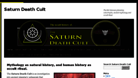 What Saturndeathcult.com website looked like in 2018 (5 years ago)