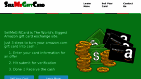 What Sellmegiftcard.com website looked like in 2018 (5 years ago)