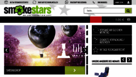What Smokestars.de website looked like in 2018 (6 years ago)