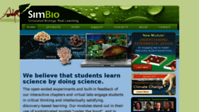 What Simbio.com website looked like in 2018 (5 years ago)