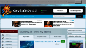 What Skvelehry.cz website looked like in 2018 (5 years ago)