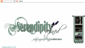 What Serendipityrefined.com website looked like in 2018 (5 years ago)