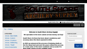 What Southshorearcherysupply.com website looked like in 2018 (5 years ago)