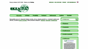 What Skeagis.sk website looked like in 2018 (5 years ago)