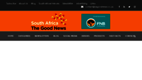 What Sagoodnews.co.za website looked like in 2018 (7 years ago)