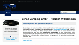 What Schall-camping.de website looked like in 2018 (5 years ago)