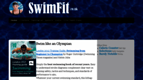 What Swimfit.co.uk website looked like in 2018 (5 years ago)