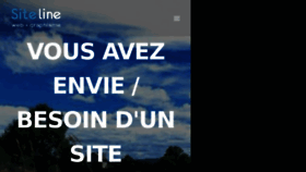 What Siteline.fr website looked like in 2018 (7 years ago)