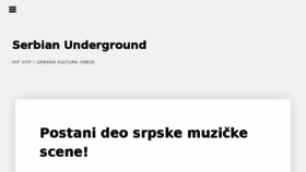 What Serbianunderground.com website looked like in 2018 (5 years ago)