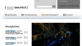 What Saalfeld.de website looked like in 2018 (5 years ago)