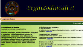 What Segnizodiacali.it website looked like in 2018 (5 years ago)