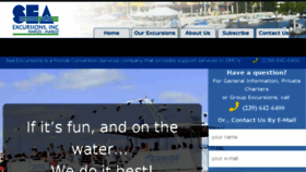 What Seaexcursions.com website looked like in 2018 (5 years ago)