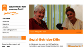 What Sbk-koeln.de website looked like in 2018 (5 years ago)