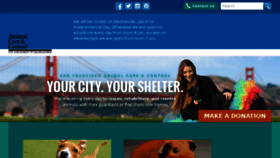 What Sfanimalcare.org website looked like in 2018 (5 years ago)
