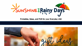 What Sunshineandrainydays.com website looked like in 2018 (5 years ago)