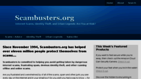 What Scambusters.com website looked like in 2018 (5 years ago)