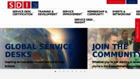 What Servicedeskinstitute.com website looked like in 2018 (5 years ago)