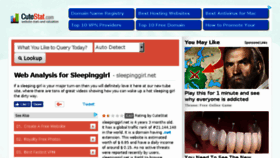 What Sleepinggirl.net.cutestat.com website looked like in 2018 (5 years ago)