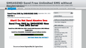 What Sms4send.altervista.org website looked like in 2018 (5 years ago)