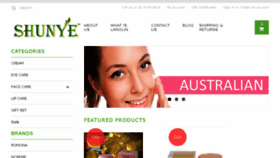 What Shunye.com.au website looked like in 2018 (5 years ago)