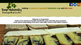 What Soapnaturally.org website looked like in 2018 (5 years ago)