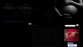 What Settimanedigravidanza.com website looked like in 2018 (5 years ago)