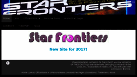 What Starfrontiers.com website looked like in 2018 (5 years ago)