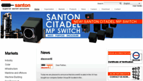 What Santonswitchgear.com website looked like in 2018 (5 years ago)