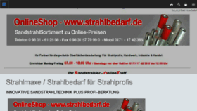 What Strahlbedarf.de website looked like in 2018 (5 years ago)