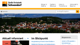 What Schwandorf.de website looked like in 2018 (5 years ago)