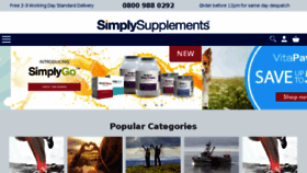 What Simplysupplements.co.uk website looked like in 2018 (5 years ago)