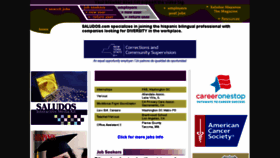 What Saludos.com website looked like in 2018 (5 years ago)