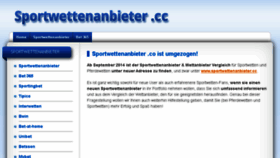 What Sportwettenanbieter.co website looked like in 2018 (5 years ago)
