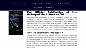 What Sharkhunters.com website looked like in 2018 (5 years ago)